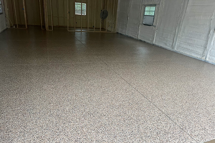 Oakboro Garage Gets New Epoxy Floor